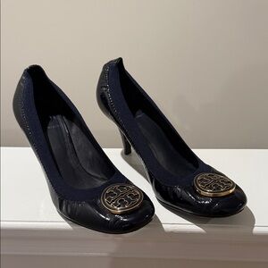 Navy Tory Burch Heels - size 8.5
